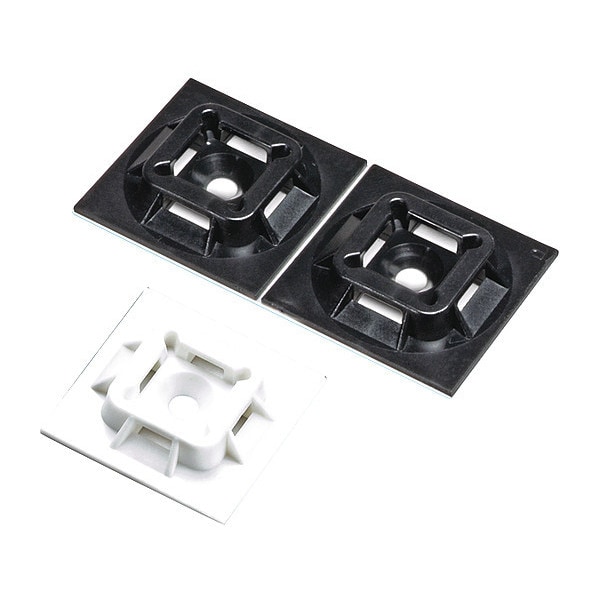 Panduit Adh, 1.1x1.1", 2Waycbltiemt, Wh, PK100 - ABMS-A-C