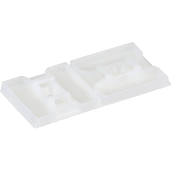 Panduit Adh, 1.1x1.1", 2Waycbltiemt, Wh, PK100 - ABMS-A-C
