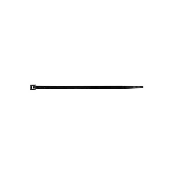 Auveco Cable Tie, 7 in L, Black, Nylon, 50 lb Strength - 15146