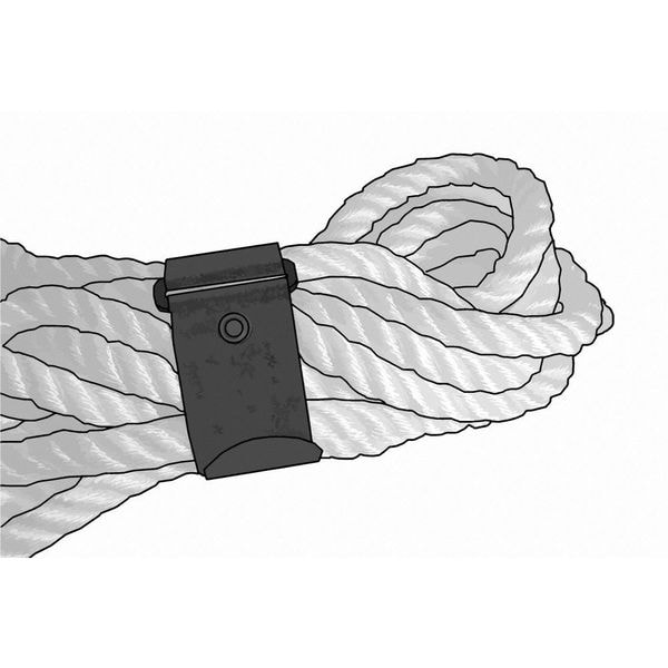 Fastenation Cable Tie Strap, 2 ft L, 9.55 in Max Bundle Dia., Black, Polyester, 8 lb Strength, 10 PK - 2X24KPVST