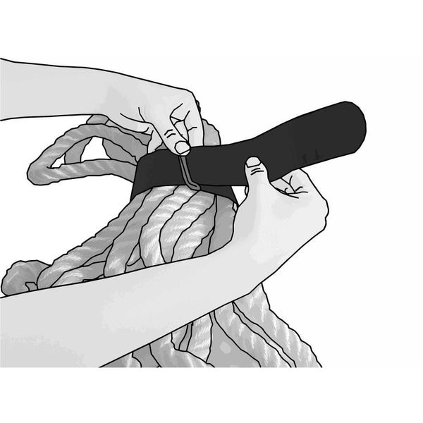 Fastenation Cable Tie Strap, 2 ft L, 9.55 in Max Bundle Dia., Black, Polyester, 8 lb Strength, 10 PK - 2X24KPVST