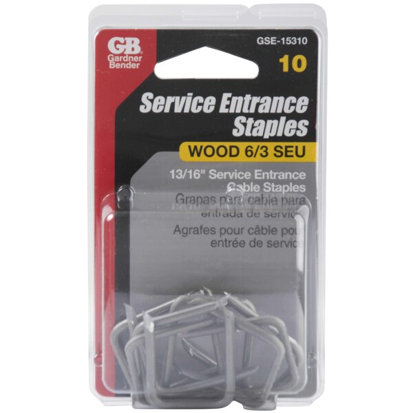 Gardner Bender Staple, 1316 in W Crown, 138 in L Leg, Steel - GSE-15310