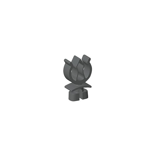 Heyco Cable Clip, Nylon 6/6, 0.315 in Bundle Dia., Black, 1000 PK - S6635B
