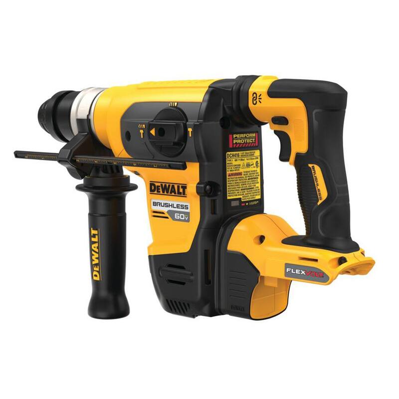 Martillo rotativo DEWALT FLEXVOLT 60V MAX inalámbrico de 1-1/4 pulgadas SDS Plus con batería de litio FLEXVOLT 20V/60V MAX de 9.0Ah - DCH416BWDCB609.
