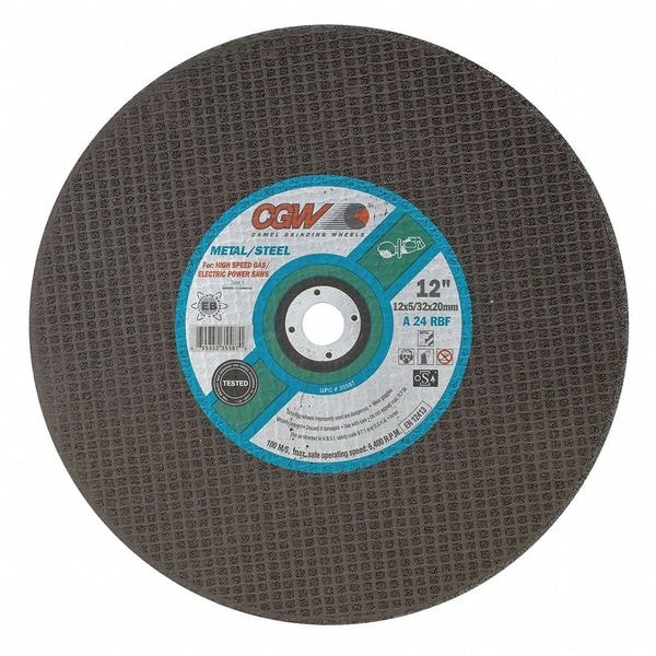 Cgw Abrasivos Rueda de Corte, 14x5/32x20mm, A24RBF, Metal DR - 36158