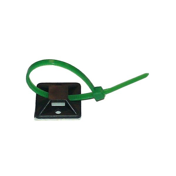 Electriduct Adhesive Backed Mounting Bases- 3/4" x 50 Pieces- White - CT-ED-ABM-075-50-WT