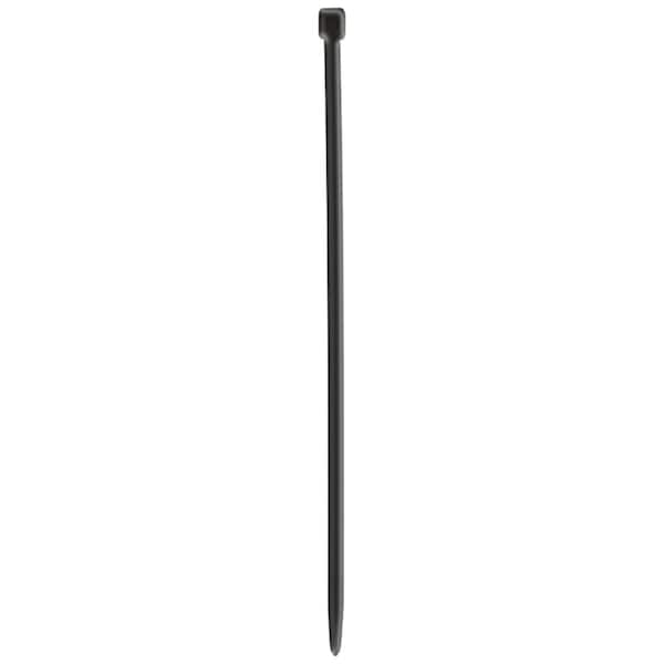 Eagle Aspen Cable Tie, 7-1/2 in L, Black, Nylon, 6.5 lb Strength - 501052