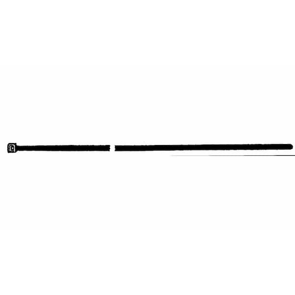 Alegria Cable Tie, 7-1/2 in L, Black, 1000 PK - AL3694934