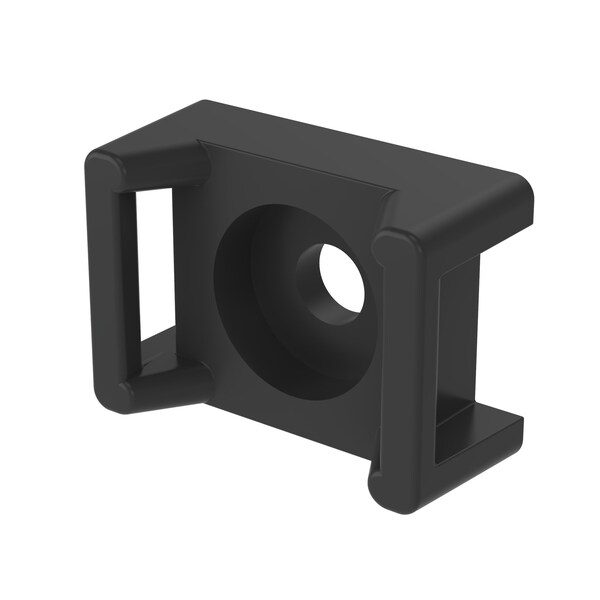 Panduit Cable Tie Mnt, .61" (15.5mm)W, #8 Scrw (M4), Wthr, TM3S8-M0, PK 1000 - TM3S8-M0