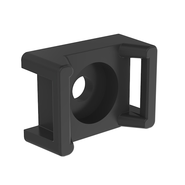 Panduit Cable Tie Mnt, .61" (15.5mm)W, #8 Scrw (M4), Wthr, TM3S8-M0, PK 1000 - TM3S8-M0