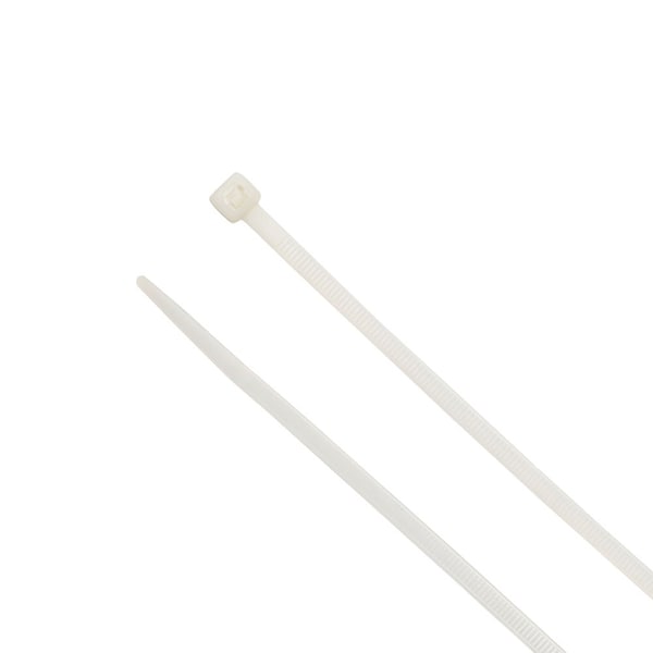 South Main Hardware Cable Tie, 11 in L, Natural, Nylon, 75 lb Strength, 100 PK - 220164