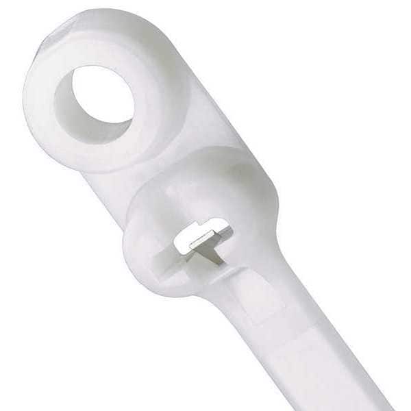 Panduit Cable Tie, 8-1/2 in L, 2 in Max Bundle Dia., Natural, Nylon 6/6, 50 lb Strength, 100 PK - BC2S-S10-C
