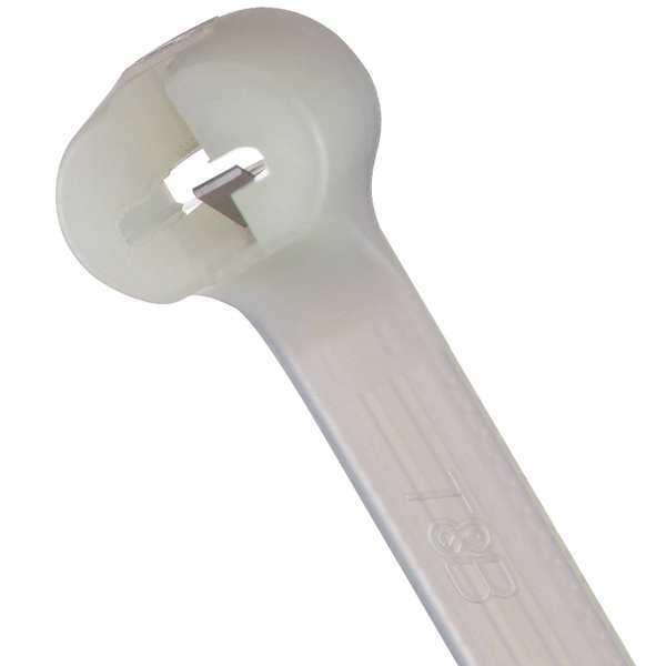 Ty-Rap Cable Tie, 18 in L, 5 in Max Bundle Dia., Natural, Nylon 6/6, 120 lb Strength, 50 PK - TY5275M