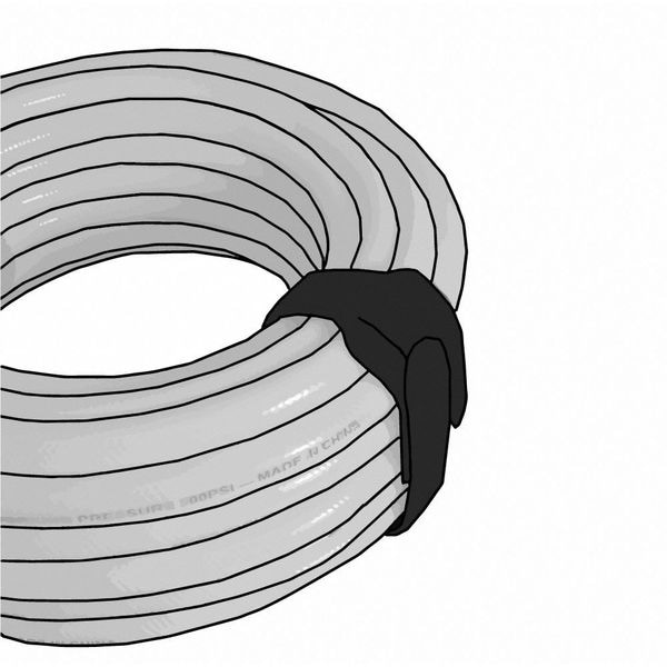 Velcro Brand Cable Tie Strap, 12 in L, 3-1/2 in Max Bundle Dia., Black, Nylon, Polypropylene, 50 lb Strength - 170782