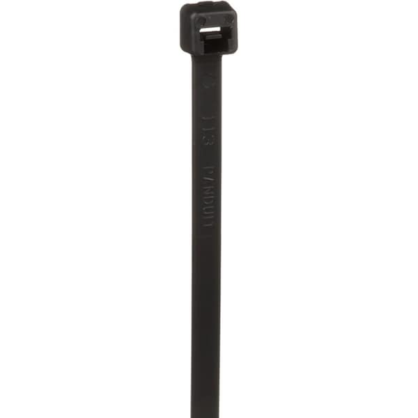 Panduit Cable Tie, 11-1/2 in L, 3 in Max Bundle Dia., Black, Nylon 6/6, 40 lb Strength, 1000 PK - PLT3I-M0