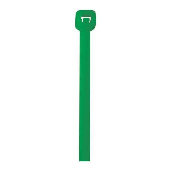 Partners Brand Cable Tie, 11 in L, Green, Nylon, 50 lb Strength, 1000 PK - CT115A