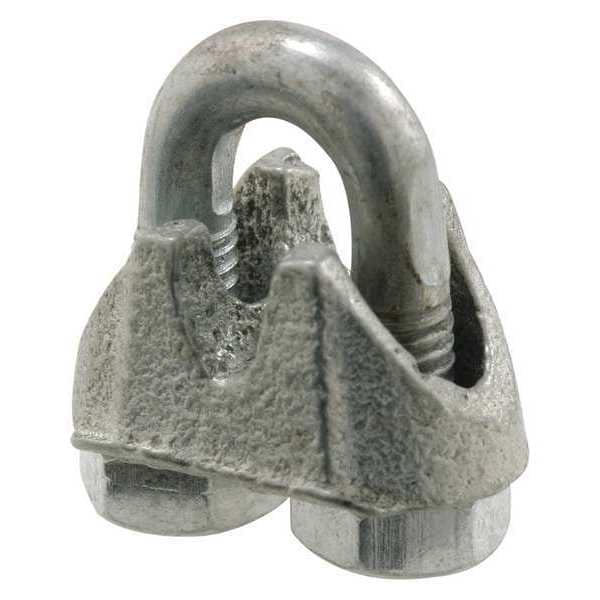 Primeline Tools Cable Clamp, Steel, 1/16 in Bundle Dia., Gray, 1/16 in L, 1 PR - GD 12251