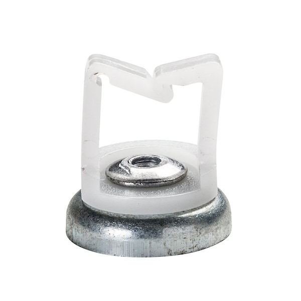 Winnie Industries 1/2 in. Magnetic Cable Holder, 16 lb Magnet, Locking Gate, White, 100PK - WMCH050WH