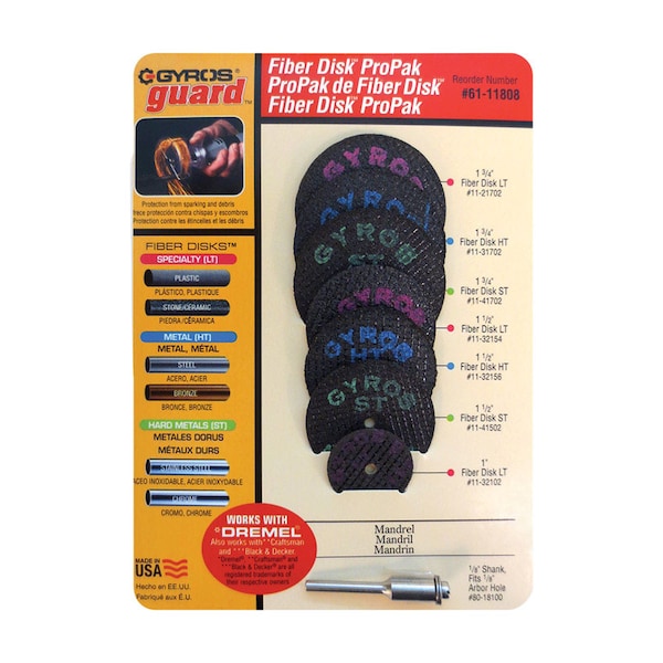 Disco Gyros Propak de Fibra de 8 piezas - 61-11808