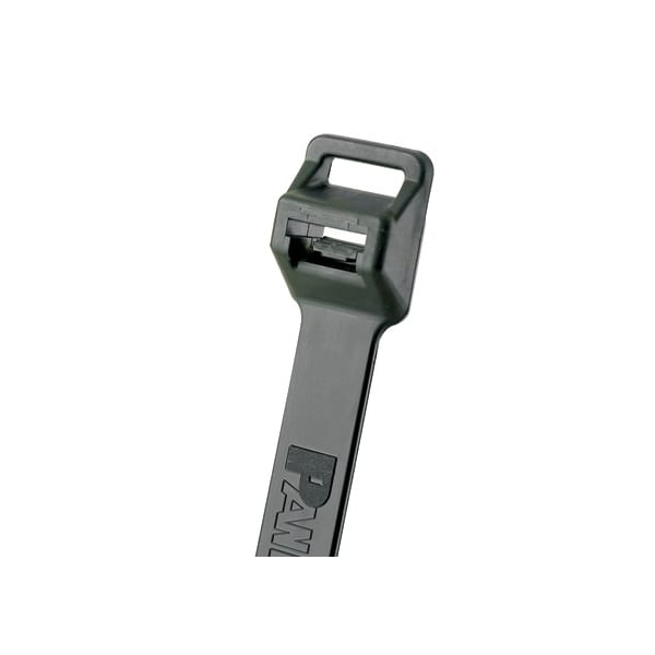 Panduit Cable Tie, 28-1/2 in L, 8 in Max Bundle Dia., Black, Nylon 6/6, 250 lb Strength, 100 PK - PLT8EH-C0