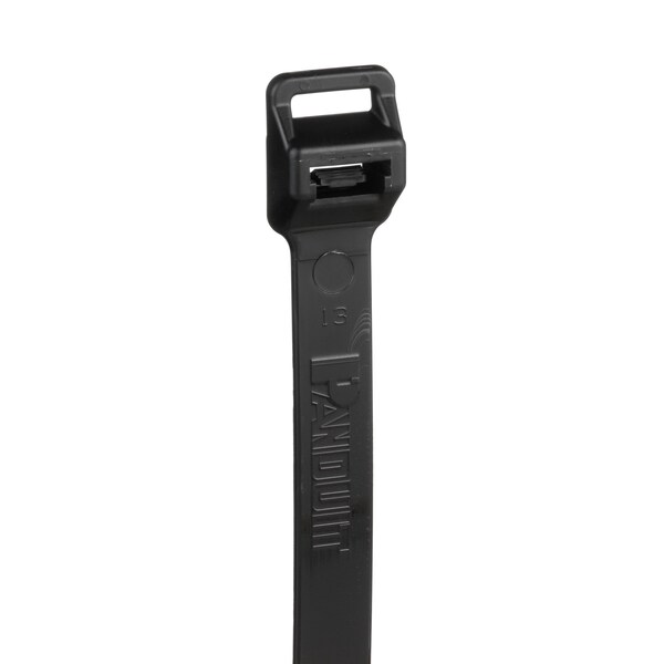Panduit Cable Tie, 28-1/2 in L, 8 in Max Bundle Dia., Black, Nylon 6/6, 250 lb Strength, 100 PK - PLT8EH-C0