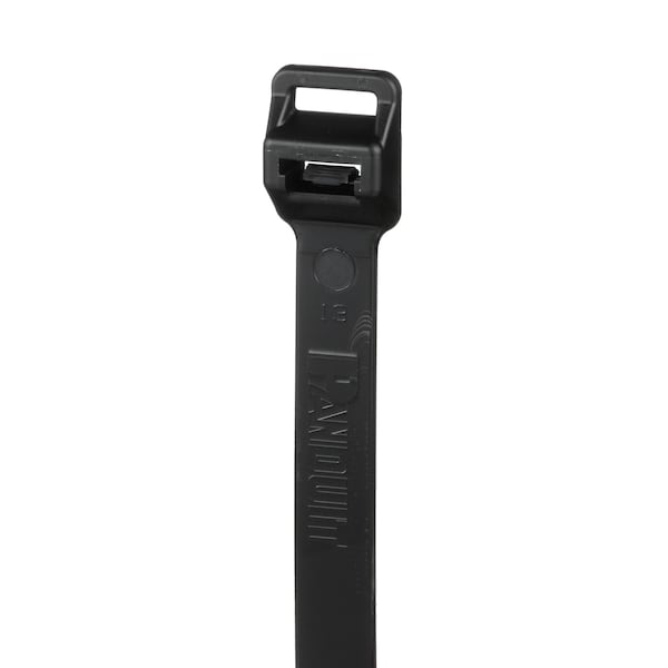 Panduit Cable Tie, 28-1/2 in L, 8 in Max Bundle Dia., Black, Nylon 6/6, 250 lb Strength, 100 PK - PLT8EH-C0