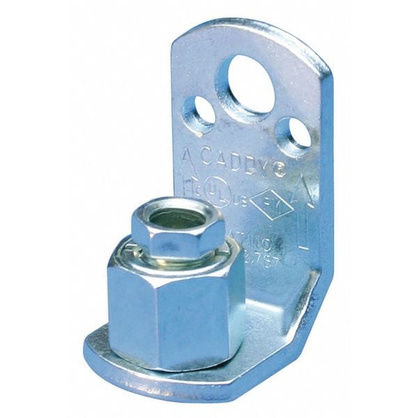 Nvent Caddy L-Bracket, CADDY Rod Lock, Steel, 3/8in Rod, 700lb Static Load - CRLL37EG