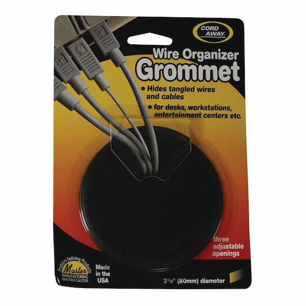 Cordaway Desk Grommet 3 1/3", ADJ Cord Cover, PK6 - 203CS