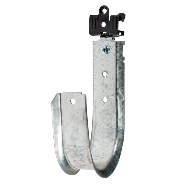 Winnie Industries 4in. J Hook with Angle Clip & Hammer on Flange 9/16in. to 3/4in., 25PK - WJH64ACM912