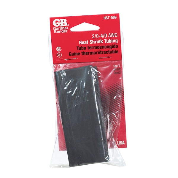 Gb Gardner Bender 1 in. D Heat Shrink Tubing Black 2 pk - HST-999