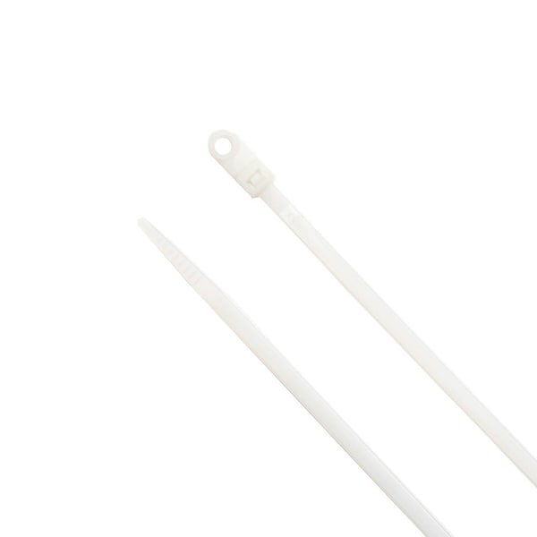 South Main Hardware Cable Tie, 8 in L, Natural, 50 lb Strength, 100 PK - 222008