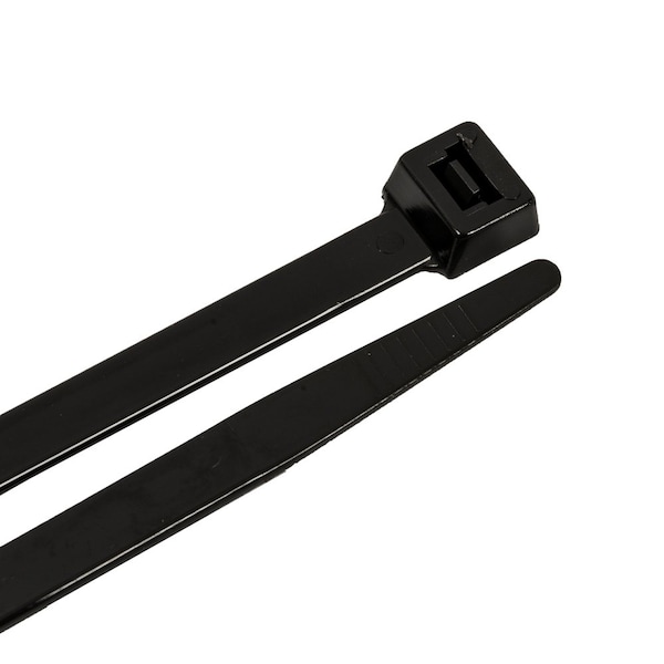 Forney Cable Tie, 25-1/2 in L, 7 in Max Bundle Dia., Black, Nylon 6/6, 175 lb Strength, 25 PK - 62082