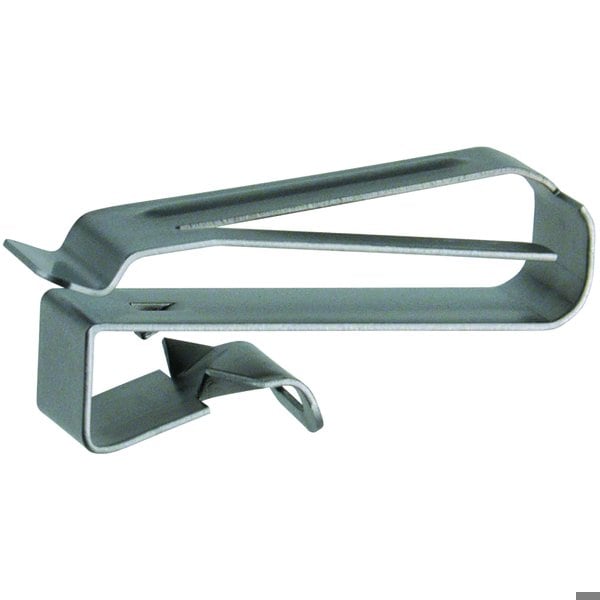 Heyco Cable Clip, 410 Stainless Steel, 0.30 in Bundle Dia., 1.33 in L, 100 PK - S6400