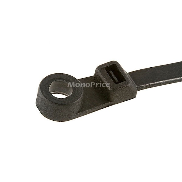 Monoprice Cable Tie, 8 in L, Black, 40 lb Strength, 100 PK - 5785