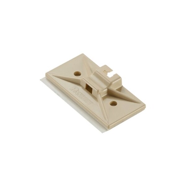 Panduit 2" L, 1" W, Ivory Plastic Cable Tie Mount, Material: ABS - SMS-A-C15