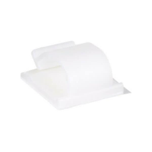 Panduit Cable Clip, Nylon 6/6, 0.62 in Bundle Dia., Natural, 1.24 in L, 500 PK - ACC62-A-D