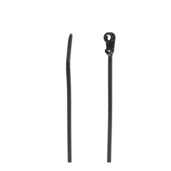 Ty-Rap Cable Tie, 6 in L, 1-1/8 in Max Bundle Dia., Black, Nylon 6/6, 40 lb Strength, 100 PK - TY534MX