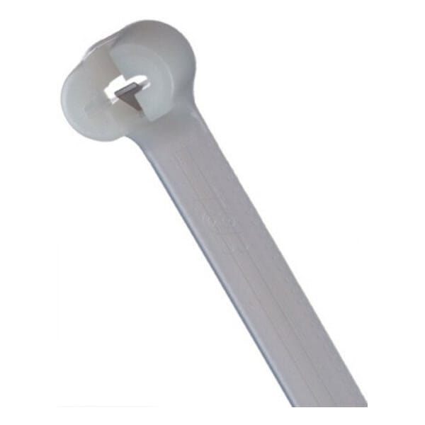 Ty-Rap Cable Tie, 8 in L, 2 in Max Bundle Dia., Natural, Nylon 6/6, 18 lb Strength, 1000 PK - TY232M