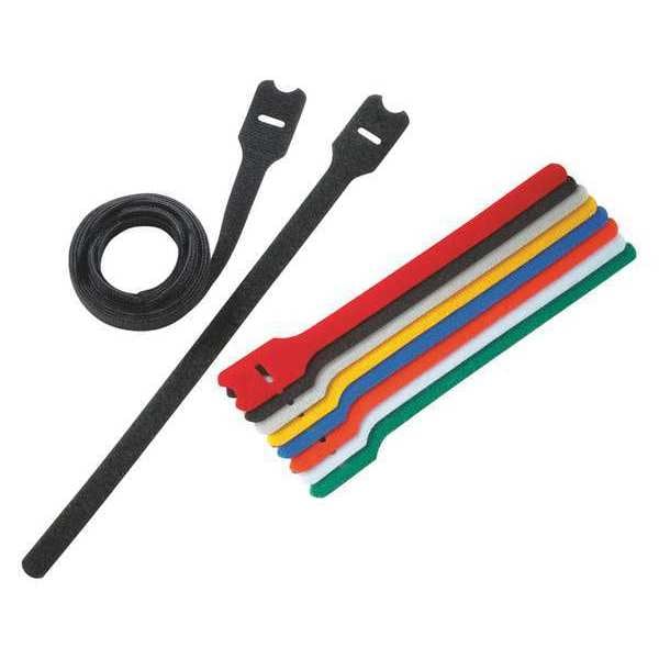 Panduit Cable Tie, 8 in L, 1.90 in Max Bundle Dia., Black, Nylon, 40 lb Strength, 10 PK - HLT2I-X0