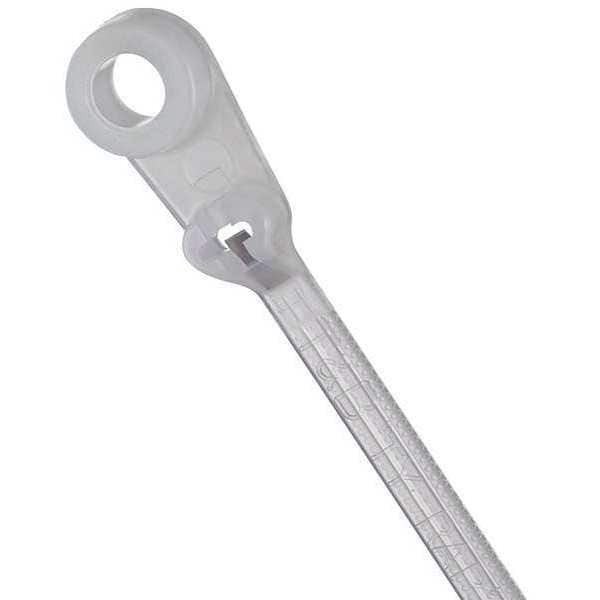 Ty-Rap Cable Tie, 6 in L, 1-1/8 in Max Bundle Dia., Natural, Nylon 6/6, 40 lb Strength, 100 PK - TY534M