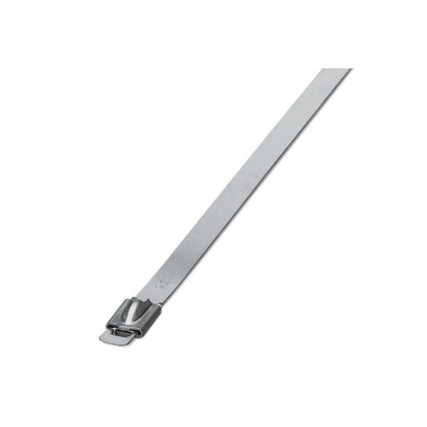 Phoenix Contact Cable Tie, 259 mm L, Silver, 316 Stainless Steel, 1335 N Strength - 3240827