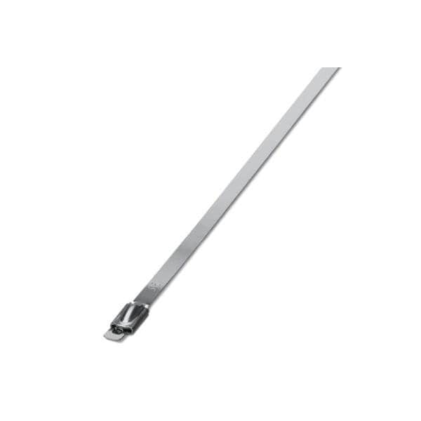 Phoenix Contact Cable Tie, 679 mm L, Silver, 316 Stainless Steel, 890 N Strength - 3240825