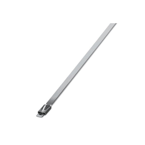 Phoenix Contact Cable Tie, 259 mm L, Silver, 304 Stainless Steel, 890 N Strength - 3240809