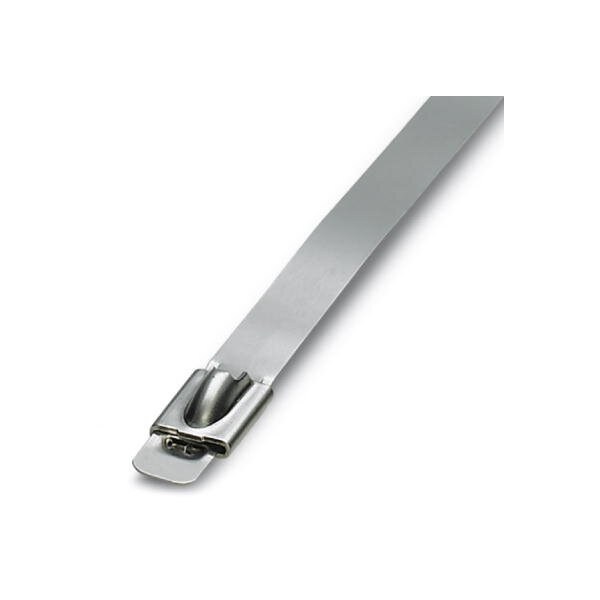 Phoenix Contact Cable Tie, 838 mm L, Silver, 316 Stainless Steel, 890 N Strength - 3240727