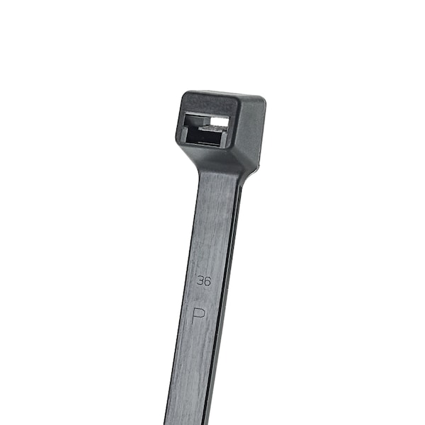 Panduit Cable Tie, 14-1/2 in L, 4.11 in Max Bundle Dia., Black, Nylon 6/6, 120 lb Strength, 250 PK - PLT4H-TL0/147