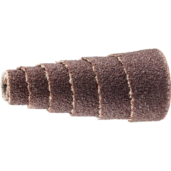 Rollo de cartucho Pferd 1/2" x 1", 1/8" AH - Cónico completo, Óxido de aluminio 120 malla - 41820
