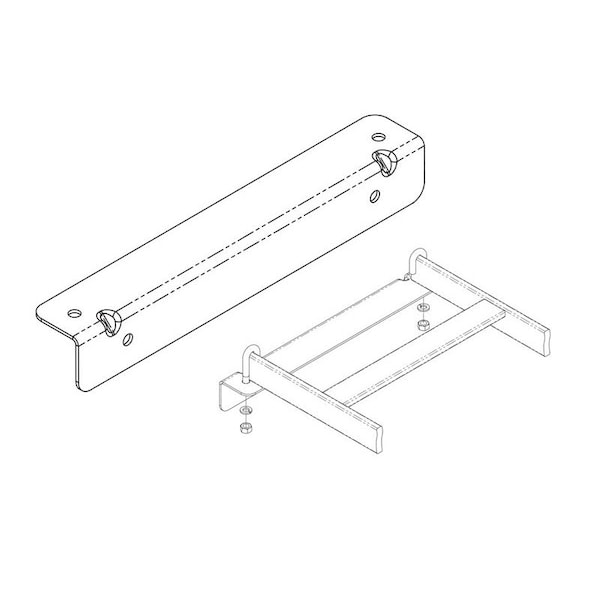 Chatsworth Products Cpi CABLE RUNWAY WALL ANGLE, SUPPORT KIT FOR 18"W RUNWAY, BLACK - 11421-718