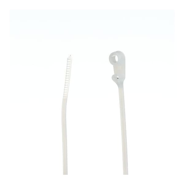 Ty-Rap Cable Tie, 4 in L, 5/8 in Max Bundle Dia., Natural, Nylon 6/6, 18 lb Strength, 100 PK - TY533M