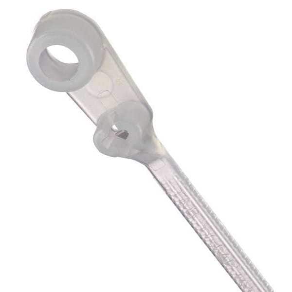 Ty-Rap Cable Tie, 4 in L, 5/8 in Max Bundle Dia., Natural, Nylon 6/6, 18 lb Strength, 100 PK - TY533M