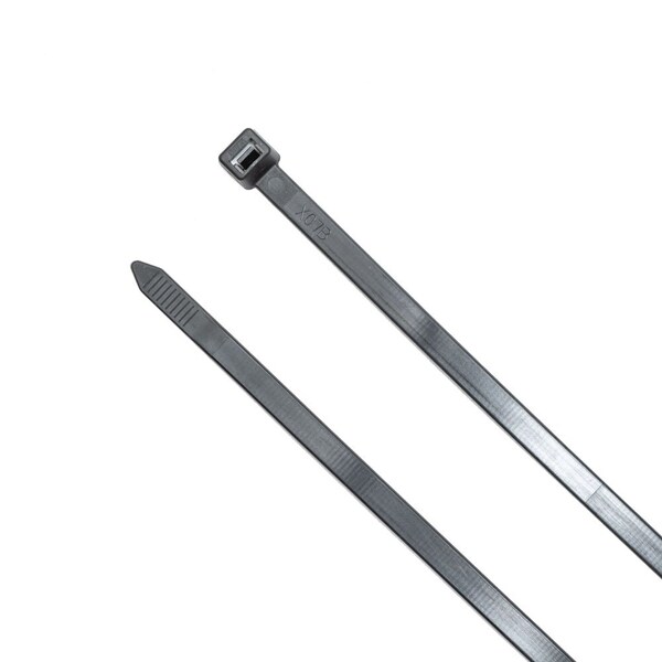 South Main Hardware Cable Tie, 14 in L, Black, Nylon, 120 lb Strength, 1000 PK - 222266